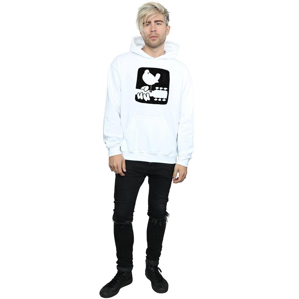 Woodstock Mens Guitar Logo Hoodie