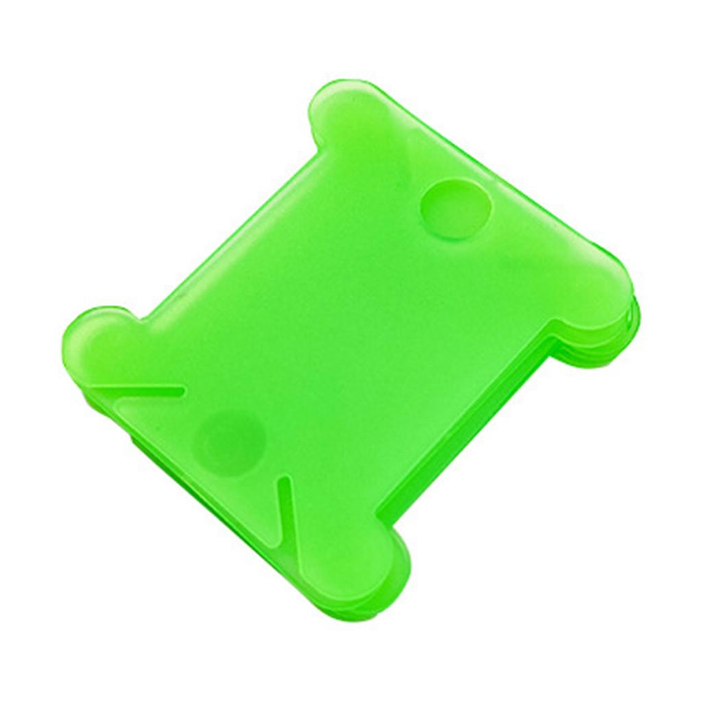 50 Pieces Plastic Floss Bobbins 1.37x1.49in Embroidery Thread Winder Plastic Thread Bobbin for Sewing Thread Storage