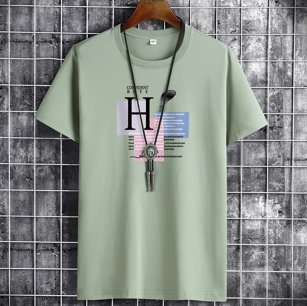 Спортивные футболки, топы, свободные футболки для мужчин, модные принты, мужские футболки с коротким рукавом, новинка лета, повседневные футболки для мужчин