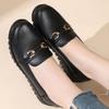 The first layer of cowhide mother shoes for the elderly in autumn, new middle-aged women's shoes, soft-soled non-slip leather shoes, middle-aged an