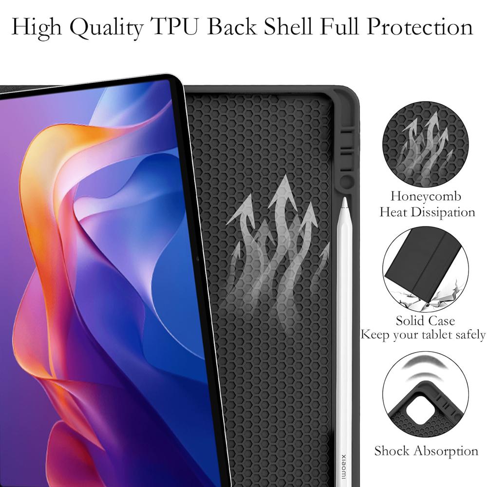 Чехол-клавиатура для Redmi Pad 2 11 дюймов, Чехол-клавиатура для планшета Redmi Pad 2 11 дюймов с отсеком для стилуса