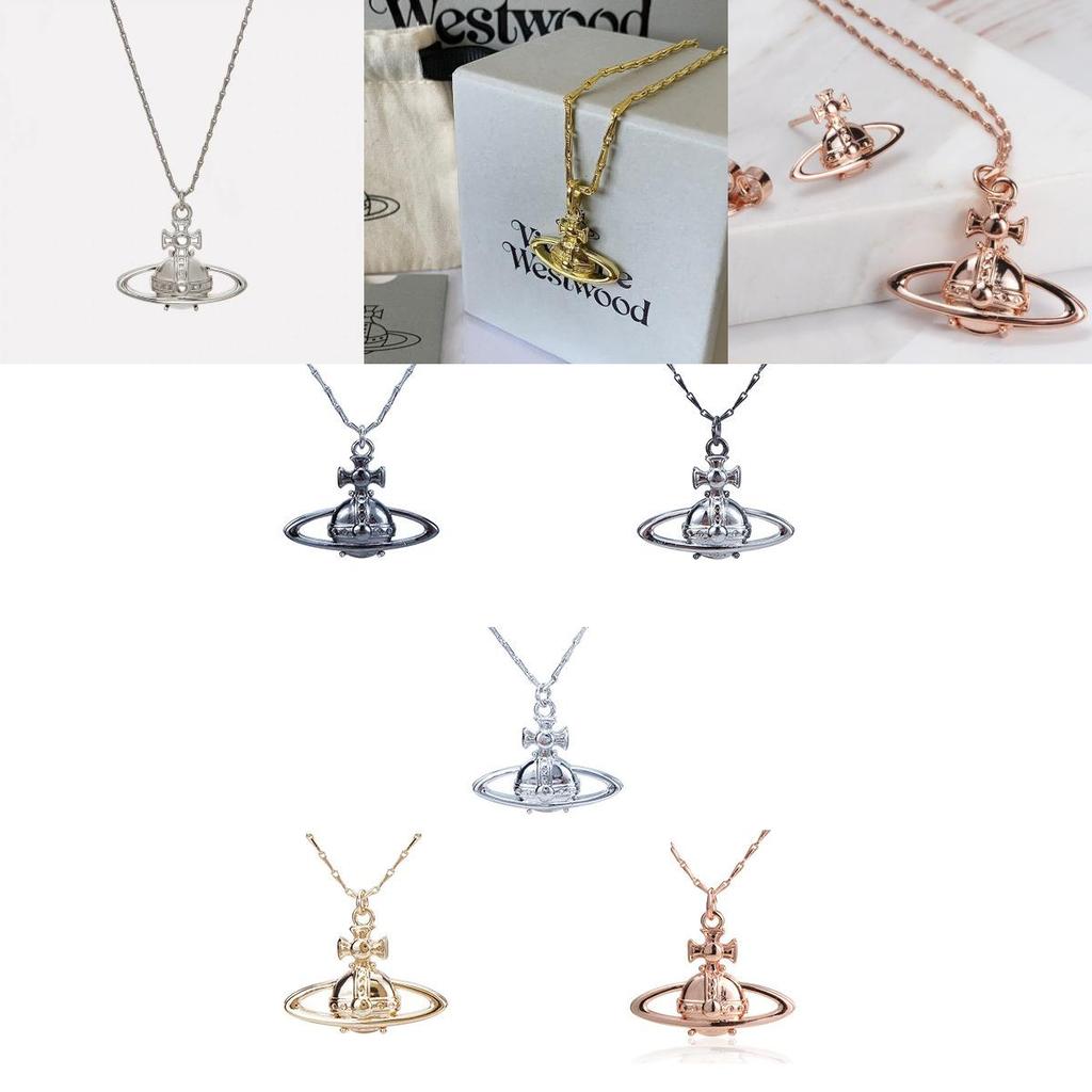 Vivienne Westwood Коллекция Suzie Рельефное Серебряное Ожерелье и Браслет U-образной и Геометрической Формы Медный Материал Гальванизированная Цепочка для Ключицы