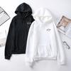 Autumn Winter Couple Pattern Print Pullover Hoodie Student Long Sleeve Casual All-match Hooded Top