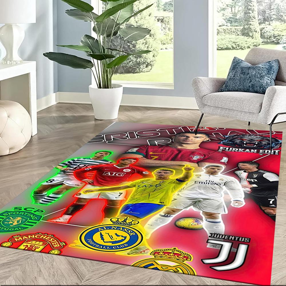 Cristiano Ronaldo Area Rug Perfect For Foyer Outdoor Kitchen Dining Room Antislip Rug Decorate Offices Gift For Festivals