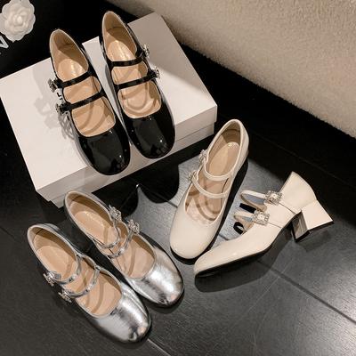 Туфли Мэри Джейн для женщин Туфли на низком каблуке Туфли с квадратным закрытым носком Туфли Мэри Джейн на массивном блочном каблуке с ремешком на щиколотке Женская рабочая обувь для свадьбы