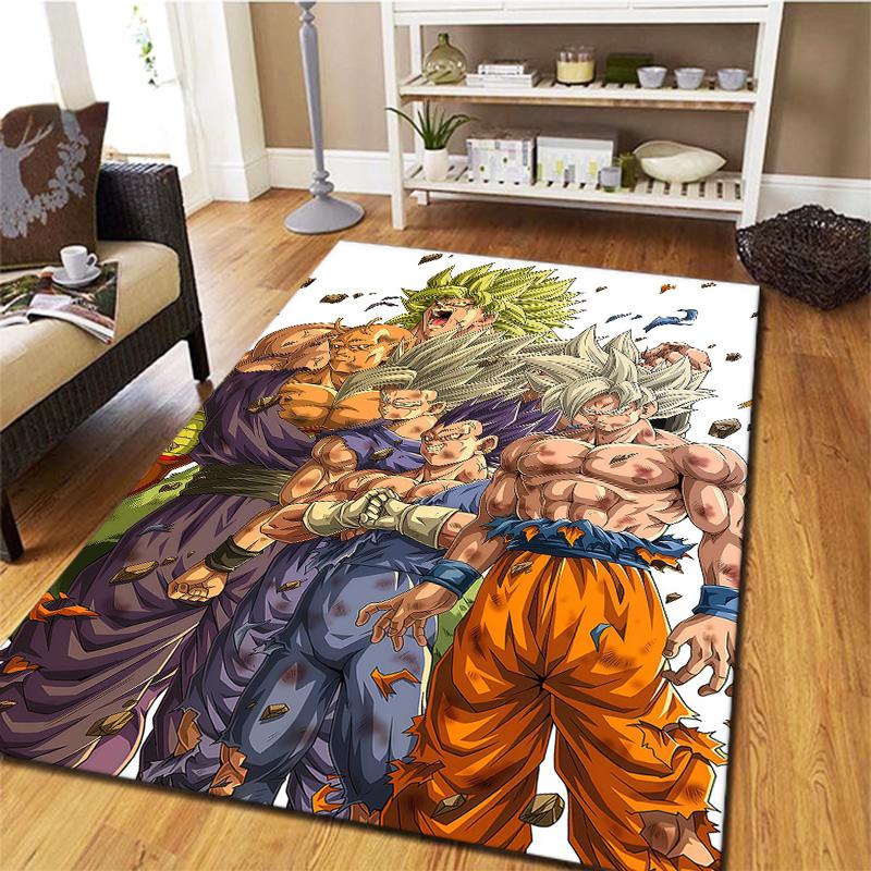 Ковер Dragon Ball Z для гостиной, спальни, дома, украшение дивана, нескользящий коврик для игр детей