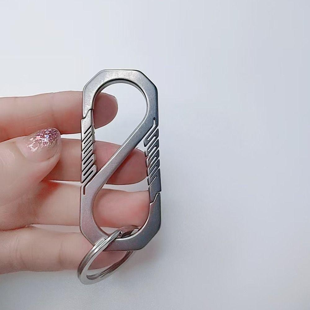 Super Lightweight Titanium Key Rings Portable Keychains Buckle Pendant  Outdoor Tool