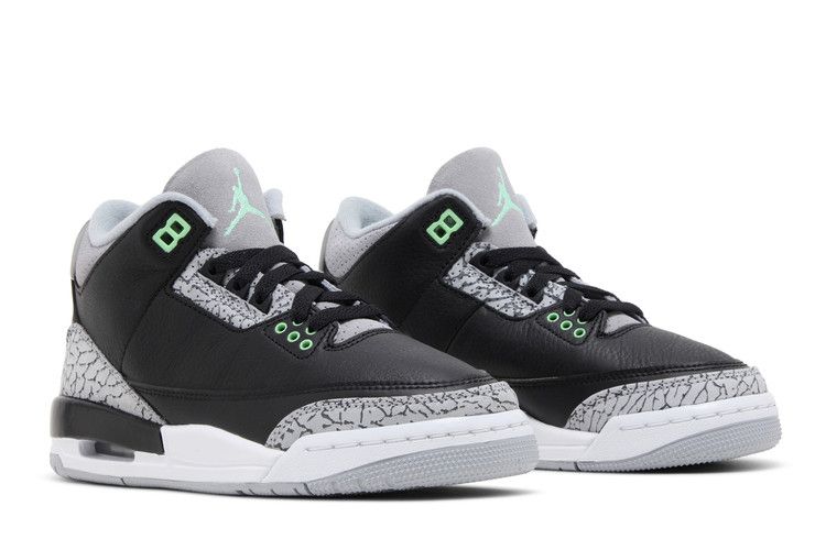 Jordan 3 Ретро Зеленое Свечение (GS)