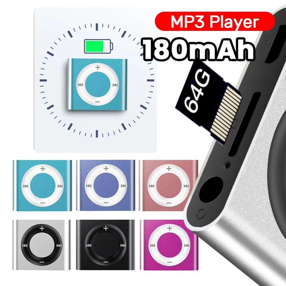 Metal Clip USB MP3 Music Players Lossless Sound Student Walkman Portable Mini MP3 Player Sports