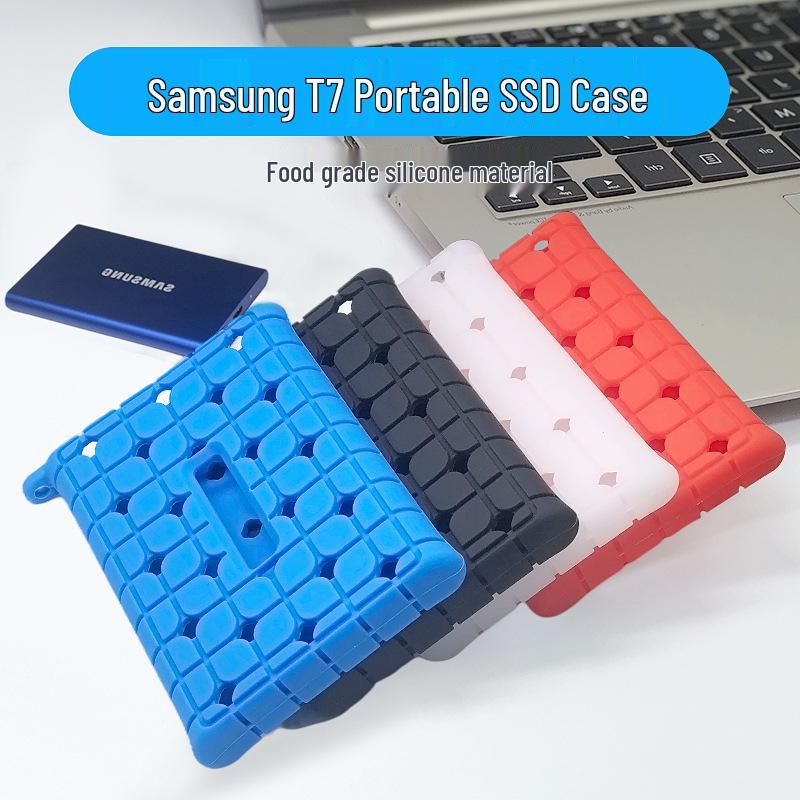 Силиконовый защитный чехол для портативного SSD Samsung T7 Touch & T9