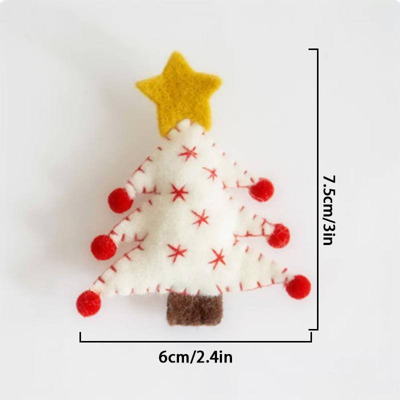 Шерстяной войлок Рождественская елка Леденец Звезда Носки Украшения Сделай сам Рождественская елка Подвесное украшение Ремесло Новогодняя вечеринка Рождественские подарки