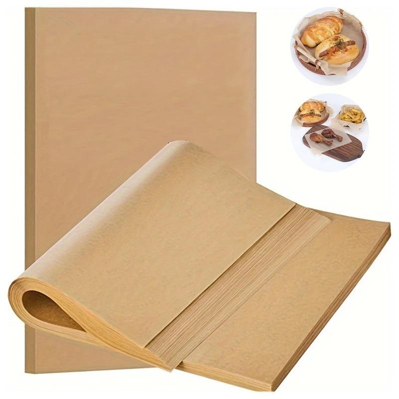 50 PCS Parchment Paper Precut Baking Sheets , Oil-Resistant, High-Temperature Baking Paper for Cooking, Roasting, and Food Prep