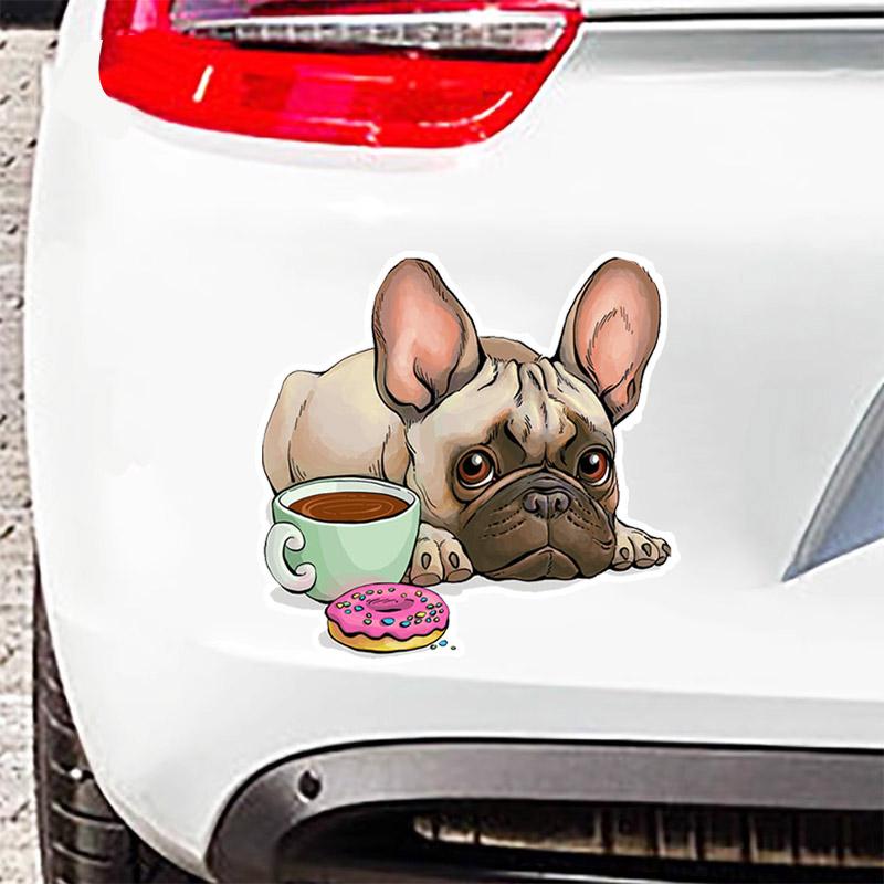 Dog Afternoon Tea Vinyl Decal Waterproof Car Bumper Sticker for Motorcycle Laptop Decoration HE50