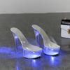 Ladies Stilettos Sexy Catwalk Model Crystal Shoes Luminous Stage 190 Series 15cm Heel 6.5cm Platform LFD