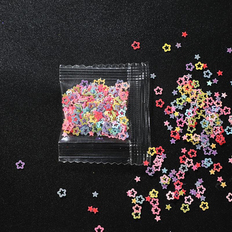 Наклейки для нейл-арта с блестками в виде сердечек и звезд DIY для чехлов телефонов