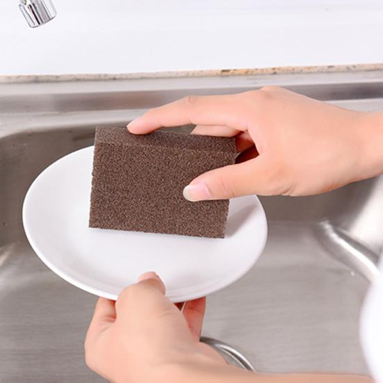 Губка из карбида кремния для кухни, ванной комнаты, чистящая щетка, инструмент для удаления ржавчины с наждаком