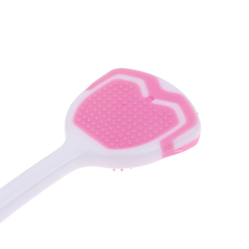 1/5 Pcs Tongue Scraper Oral Cleaner Brush Soft Silicone Cleaning Tongue Toothbrush Mouth Fresh Breath Scraping Hygiene Care Tools