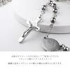 [Shinjuku Gin no Kura] Stainless Steel Rosary Necklace Pendant, Surgical Stainless Steel, Hypoallergenic, Christ, Virgin Mary, Cross