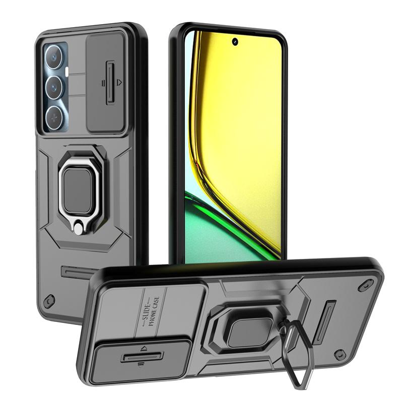 Для Oppo Realme C65 4g чехол магнитное кольцо бронированные чехлы для телефонов RealmeC65 Realmi C65 C 65 65C 4G 2024 защитный чехол для камеры