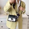 2024 New Color Block Women's Shoulder Bag Ins Fashion Plaid Scarf Crossbody Bag