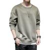 Culeevp Plus Size Long Sleeve Layered Solid Size L Men's Sweatshirt, Fall/Winter Clothes, T-Shirt, Style, Color, Hoodie, Green,