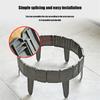 8/12/16pcs Garden Landscape Edging Borders Insert Plastic Imitation Stone Effect Fence DIY Lightweight for Outdoor Patio Balcony Yard