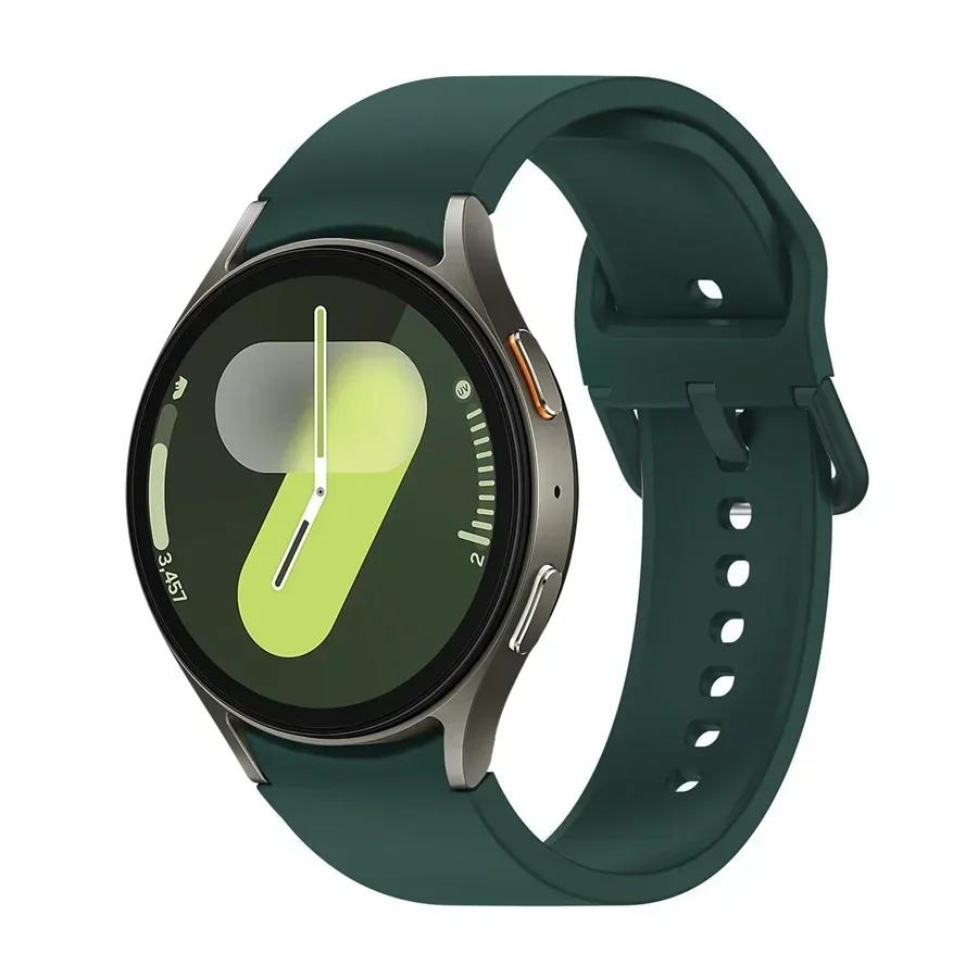 Силиконовый ремешок для Samsung Galaxy Watch 7 6 5 4 44мм 40мм 5 45мм 20мм Браслет Galaxy Watch6 4 classic 47мм 43мм 46мм 42мм ремешок