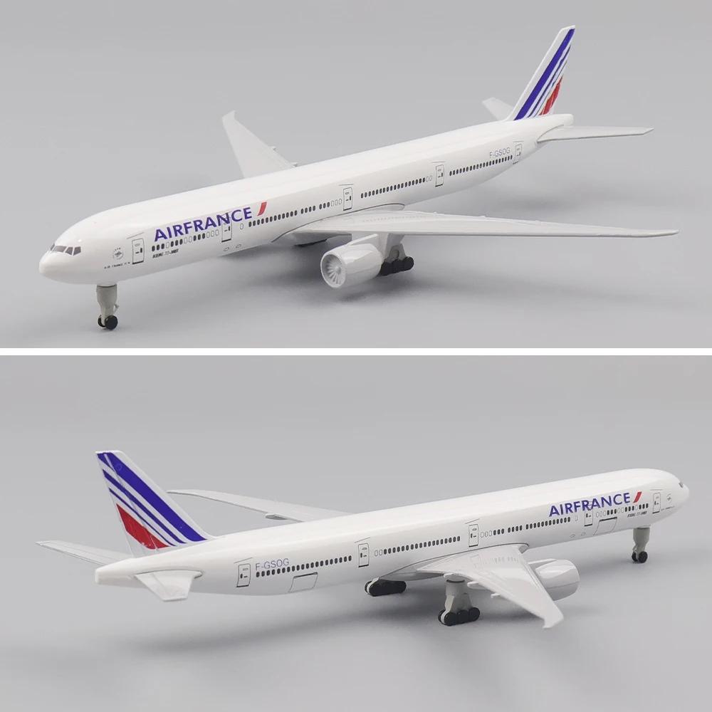 1/400 20см B777 Самолет Литье под давлением 777 Air France Модель Авиалайнера Симуляция Сплав Игрушки и Украшения Поделки Подарки Коллекционный