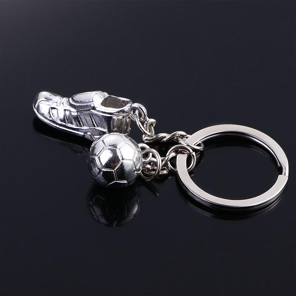 Steel Key Accessories Football Key Chain Soccer Shoes Key Rings Sport Hanging Keychain Metal Chain