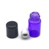 5Pcs ColoredRoller Bottles 1ml 2ml 3ml  Sample Test Roll Essential Oil Vials with Stainlesss Steel Ball