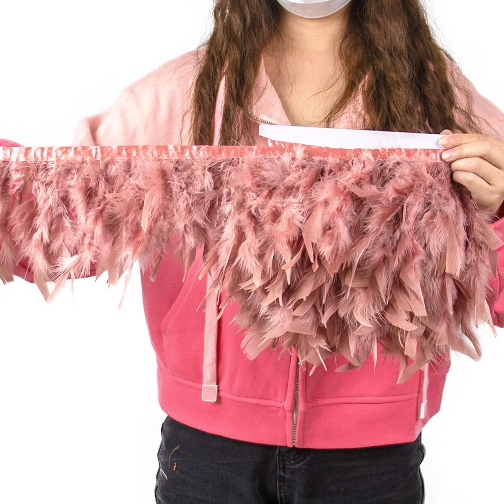 Разноцветная натуральная отделка из перьев индейки, лента из перьев марабу, украшение для свадебного платья, юбки, шитье, рукоделие 10-15 см