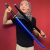 40-дюймовая светящаяся катана Токито Муичиро со светодиодной подсветкой, Аниме-косплей реквизит, Меч Убийцы Демонов, Полноразмерная японская катана, Самурайский клинок