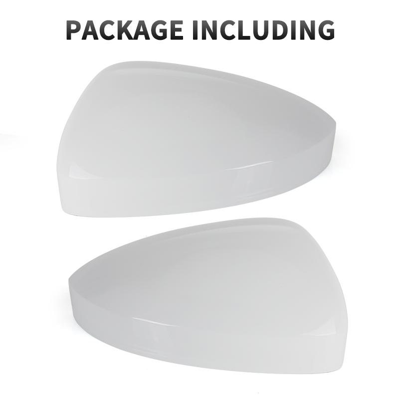 Gloss Black/White Car Door Wing Mirror Cover Cap For VW Tiguan 2017 2018      Tayron  Car Accessories