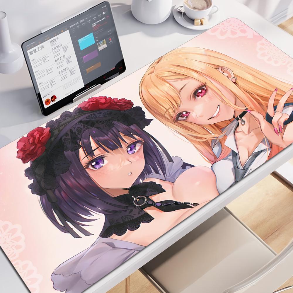Cute Anime Kitagawa Marin MMy DressUp Darling Mouse Pad Large Gaming Mousepad With Stitched Edges Thickened Desk Mat Pc