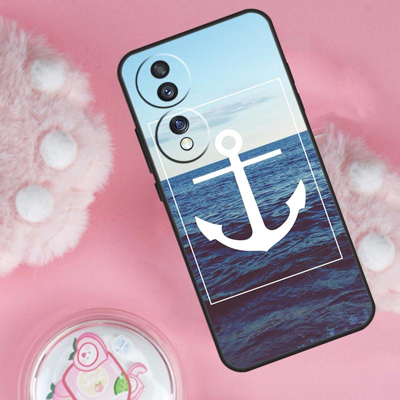 Морской Якорь Лодка Море Чехол Для Honor Magic 7 5 6 Lite Pro Honor 200 Pro 50 70 90 X9b X9a X8b X8a X8 X9 X9c Чехол