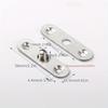 4PCS Stainless Steel 360° Rotating Hinges, Concealed Adjustable Pivot for Door Cabinet Wardrobe (Heavy Duty Rust-Proof)