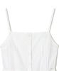 Lee Women Pintuck Sleeveless Long Dress White
