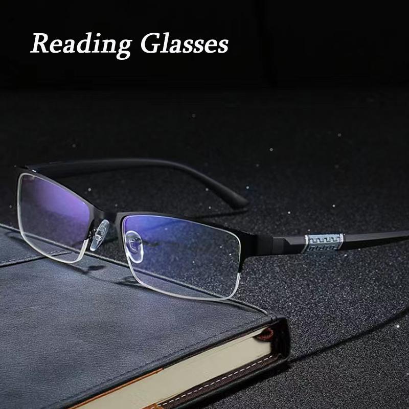 3Pcs New Trend Reading Glasses Reading Glasses Men And Women High Quality Half Frame Diopters Business Office Men Myopia Glasses