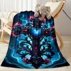 Gothic Style Blanket Ultra-Soft Perfect for Office Bedding Couch All-Season Use Playful Design Gifts For Family Or Friends