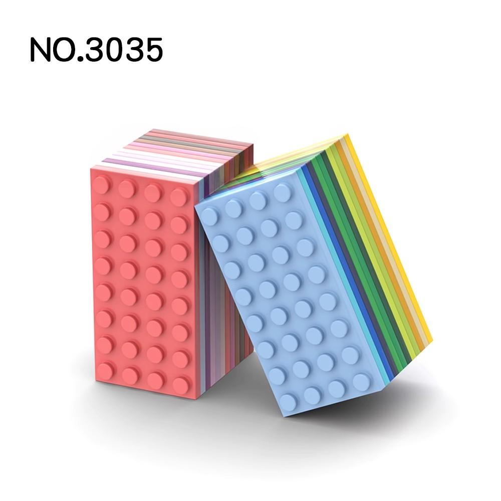 20 шт. Детали MOC 3035 Пластина 4x8 Совместимые кубики DIY Сборка Строительные блоки Частицы Детская головоломка Игрушка для мозга Подарок на день рождения