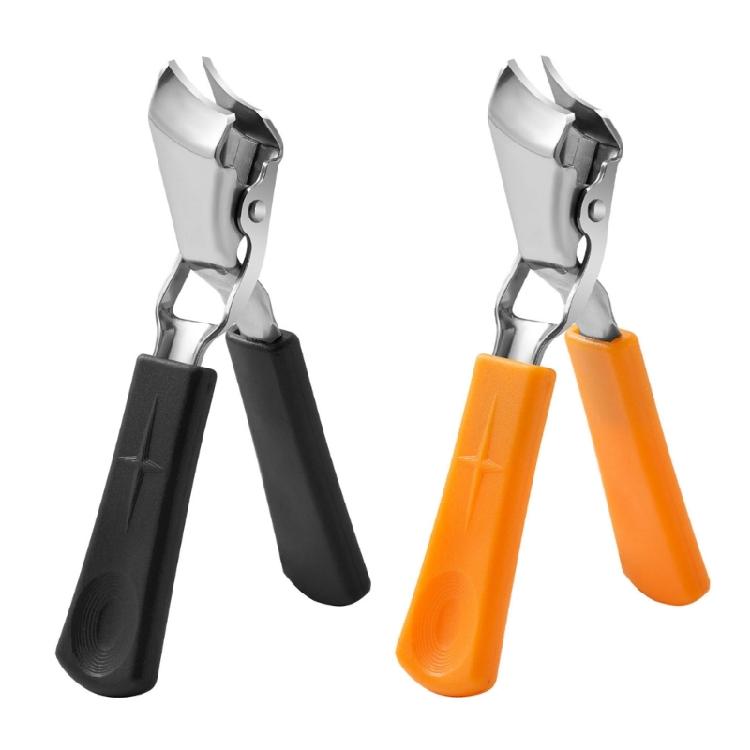 Наклонный кусачки для ногтей с широким захватом для толстых ногтей на ногах, из нержавеющей стали. Изогнутый резак для ногтей на ногах для взрослых.