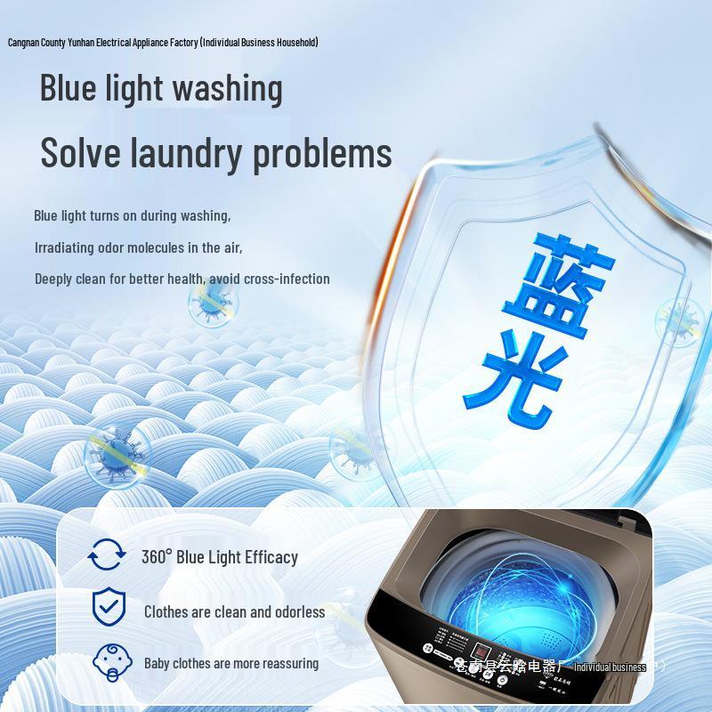 Полностью автоматическая стирально-сушильная машина 10 кг с компактным пульсатором для дома и аренды