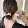 Elegant Metal Arch Hair Tie: European & American Style Ponytail or Bun Accessory