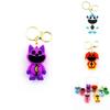 Smilingcritters Bobi Game Time 3 Cute Animal Keychain Big Mouth Monster Pendant Purple