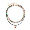 2/3/4pcs/set Santa Rice Beaded Chain Cartoon Cartoon Pendant Choker  Women