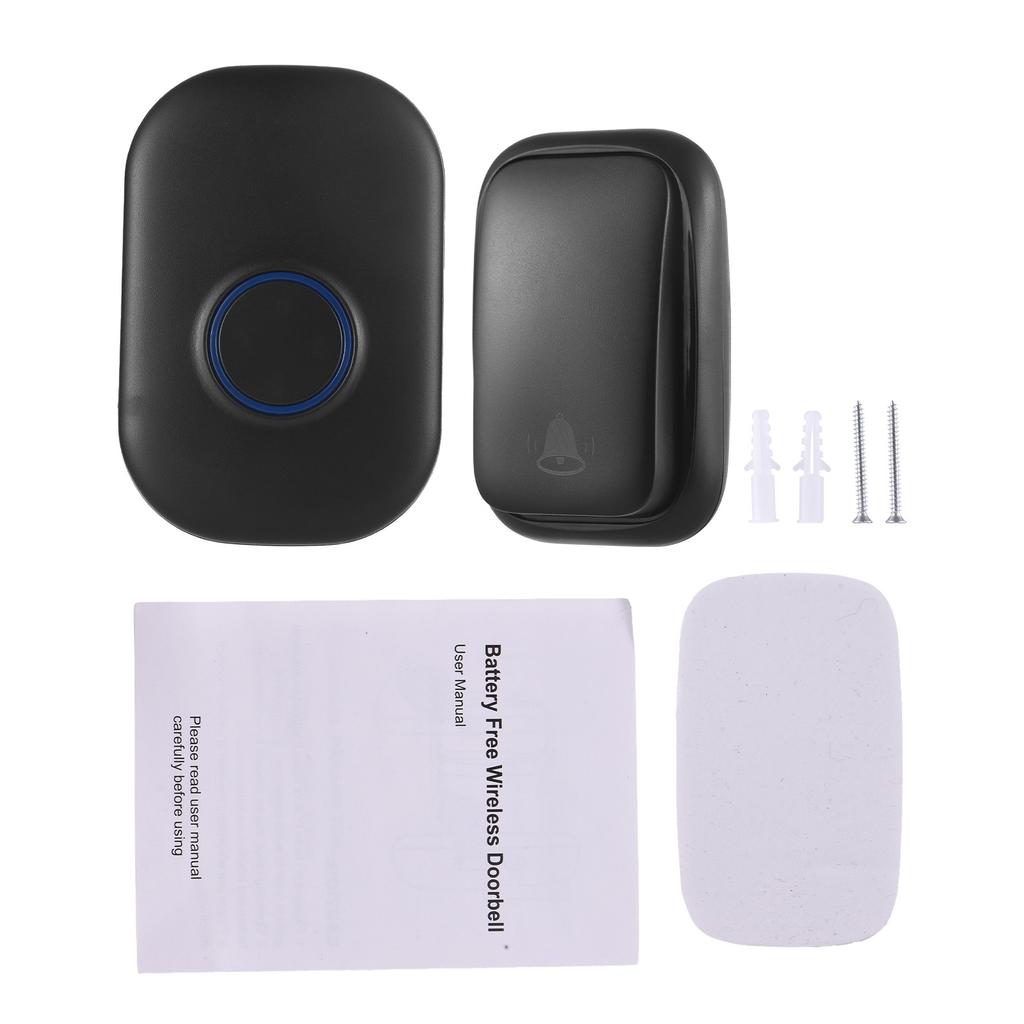 Wireless Door Bell IP65 Proof Doorbell Portable Doorbell Kit with 32 Music 4 Adjustable Volume Levels for Home Room