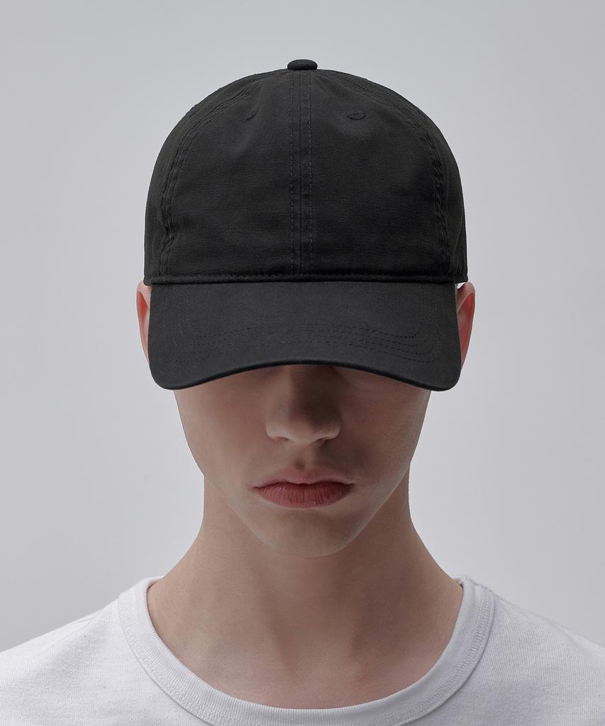 MUSINSA STANDARD Cotton Washed Ball Cap [Black]