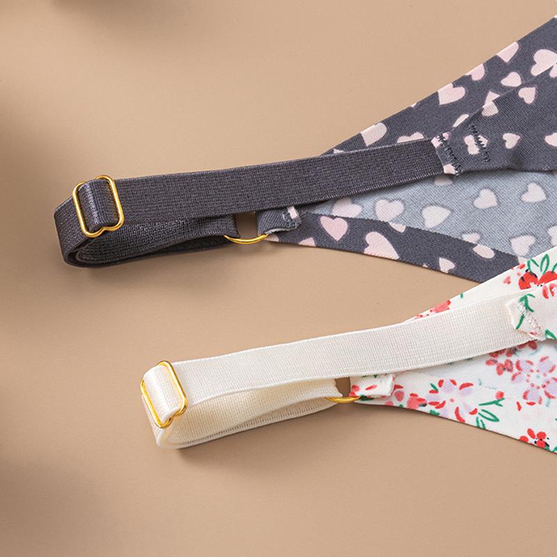 CINOON Women Printed Thong Underpant Soft Panties Sexy Panty Female G-String Breathable Multicolor Underpants Seamless Briefs