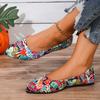 Женские балетки 2024 Новые Весенне-осенние для ходьбы С острым носком Квадратный каблук Лоферы Обувь Неглубокие Туфли Лолиты Кроссовки Zapatos De Mujer