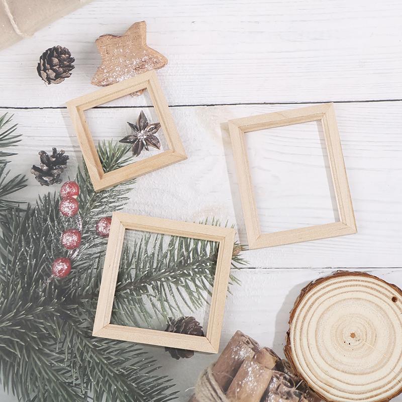 1/12 Кукольный домик Миниатюрная деревянная фоторамка Моделирование Мебель Модель Аксессуары